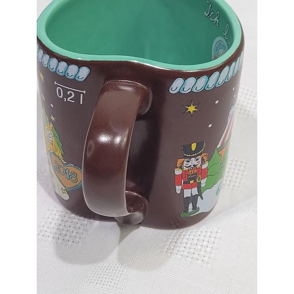 Chicago Christkindlmarket Mug German Holiday Market Heart Mug 2018 Ich liebe - Picture 3 of 7